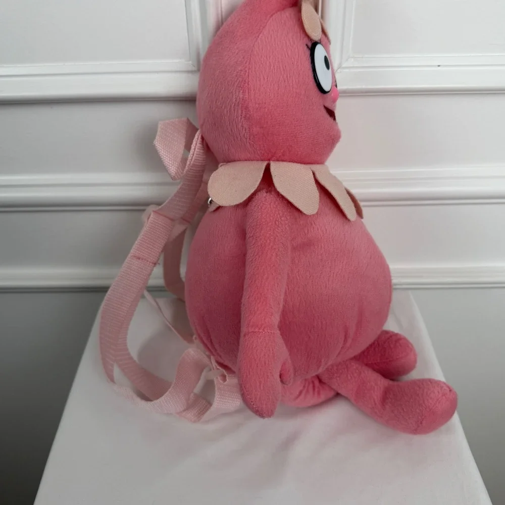 Yo Gabba Gabba Foofa Pink Plush Backpack Toddler Kids Character‎ Bag